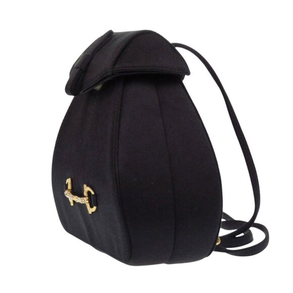 GUCCI Authentic Black Horsebit Backpack main image 5